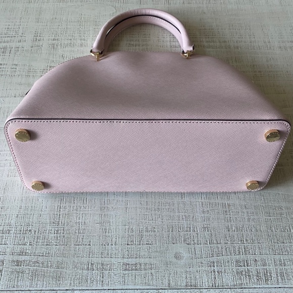 Michael Kors Emmy Large Dome Satchel Leather Purse in Color Blossom - Picture 6 of 10